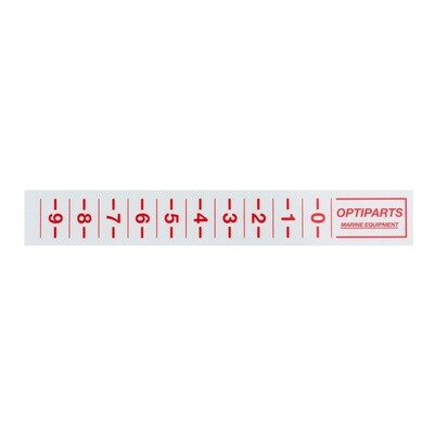 TRIM STRIPS 16cm - RED - 2 stickers