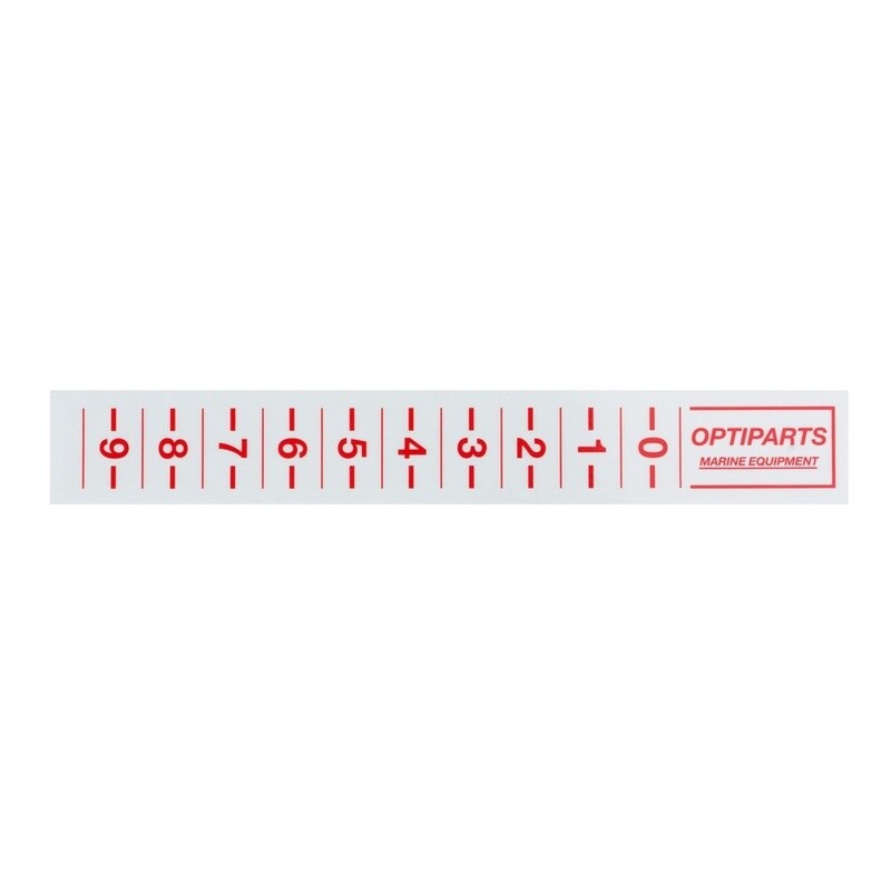 TRIM STRIPS 16cm - RED - 2 stickers