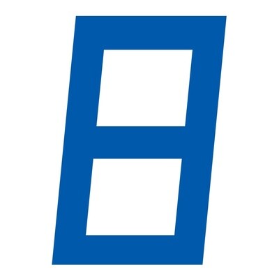 DIGITAL SAIL NUMBER 23.5 CM BLUE