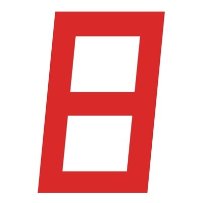 DIGITAL SAILNUMBER 30.5 CM RED