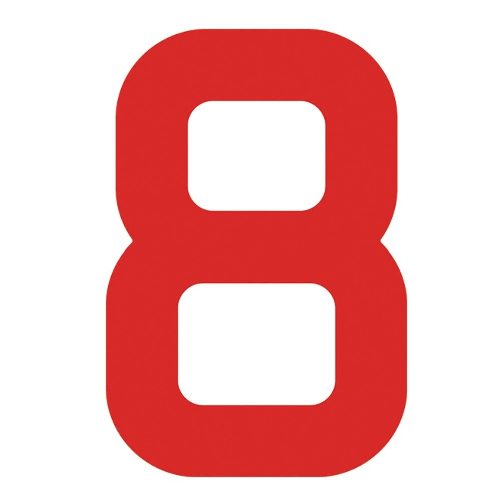 SAILNUMBER 30.5cm RED A - Z