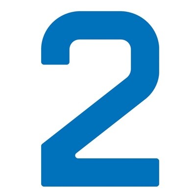 SAILNUMBER 30.5cm BLUE 0 - 9