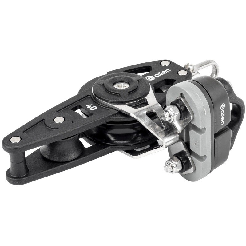 40MM DYNAMIC FIDDLE BLOCK/BECKET WITH SWIVEL AND A..77 CLEAT