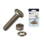 Marine Pack M3 Machine Screw Pan Head Slotted, Size: M3 - 6mm quantity 12