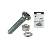 Marine Pack M5 Machine Screw Pan Head Pozi, Size: M5 - length 10mm quantity 6