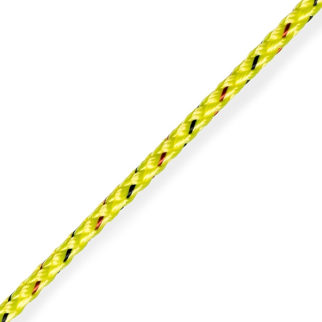 8 PLAIT PRE-STRETCHED, Colour: Lime, Size: 4mm
