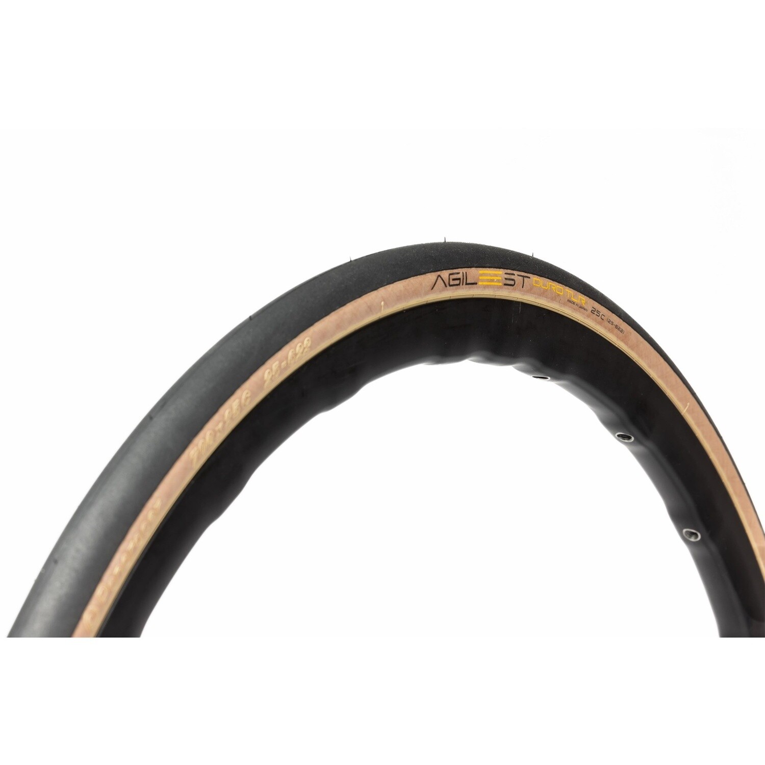 PANARACER AGILEST DURO TLR FOLDING ROAD TYRE, Colour: BLACK/AMBER, Size: 25c