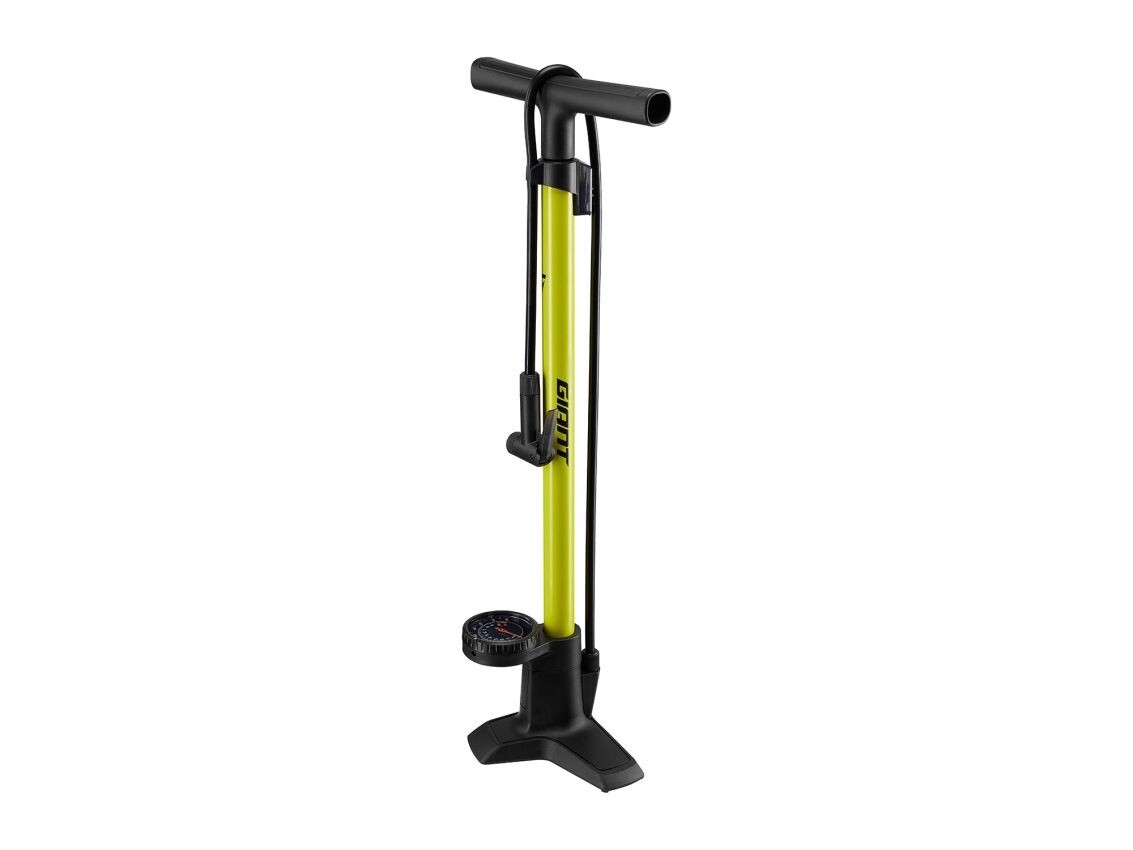 Giant Control Tower Comp Floor Pump, Colour: YELLOW