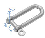 5MM LONG D-SHACKLE