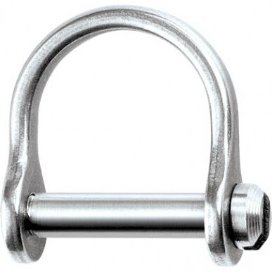 SHACKLE, WIDE DEE, SLOTTED PIN 1/8, L:12MM, W:9MM