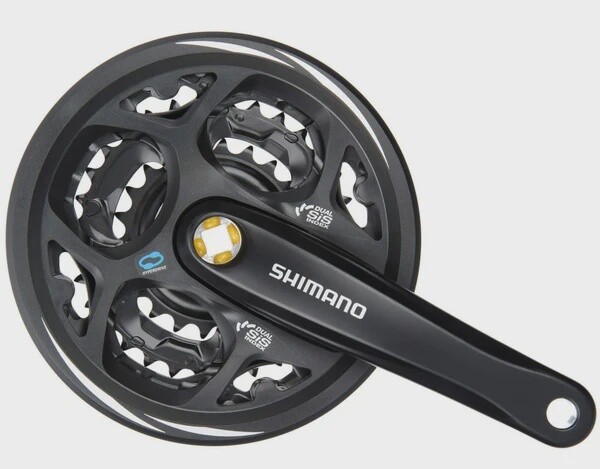 Shimano FC-M311 (3x 7/8-speed, 42-32-22) chainset (With chainguard)