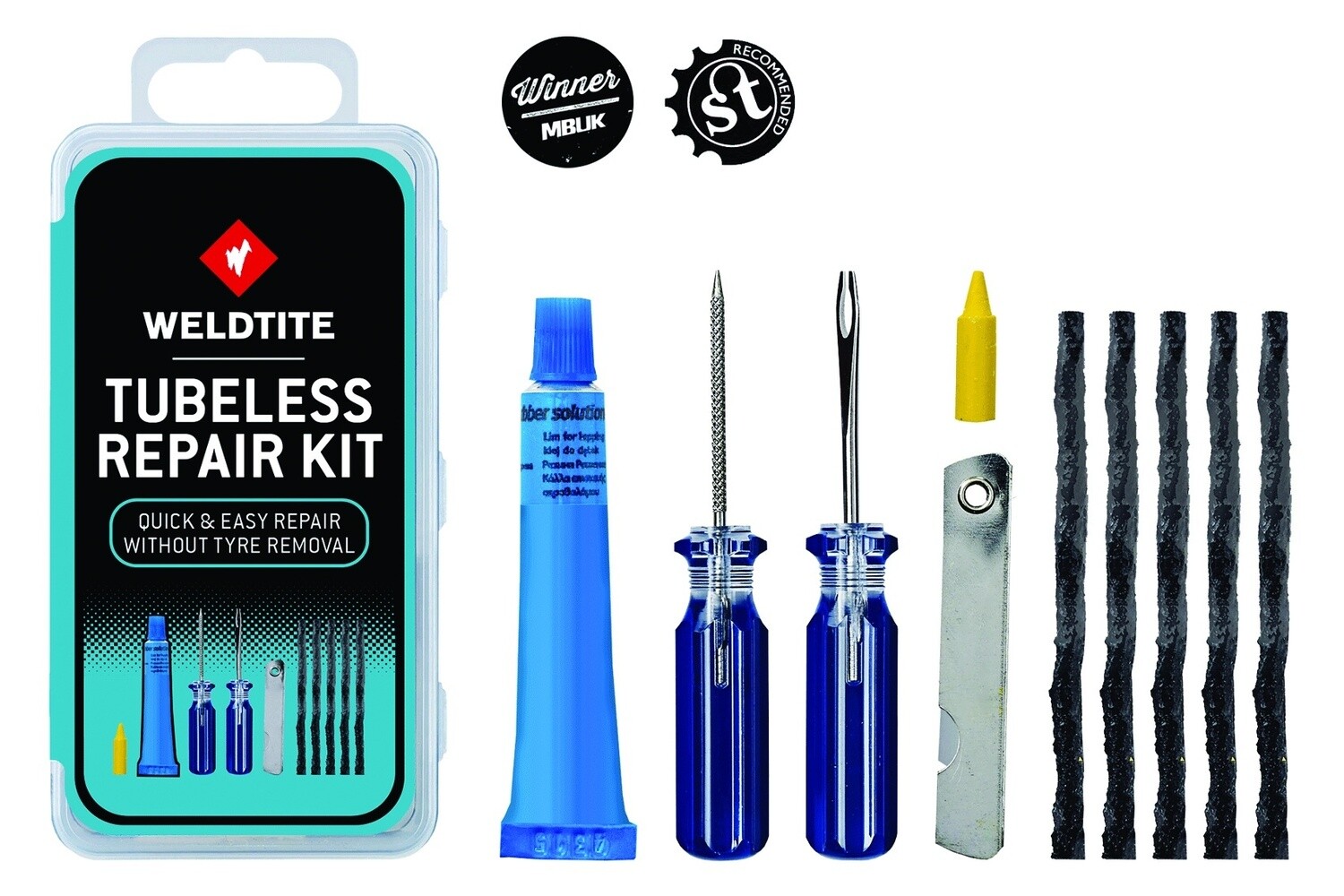 Weldtite Tubeless Tyre Repair Kit - External Repair