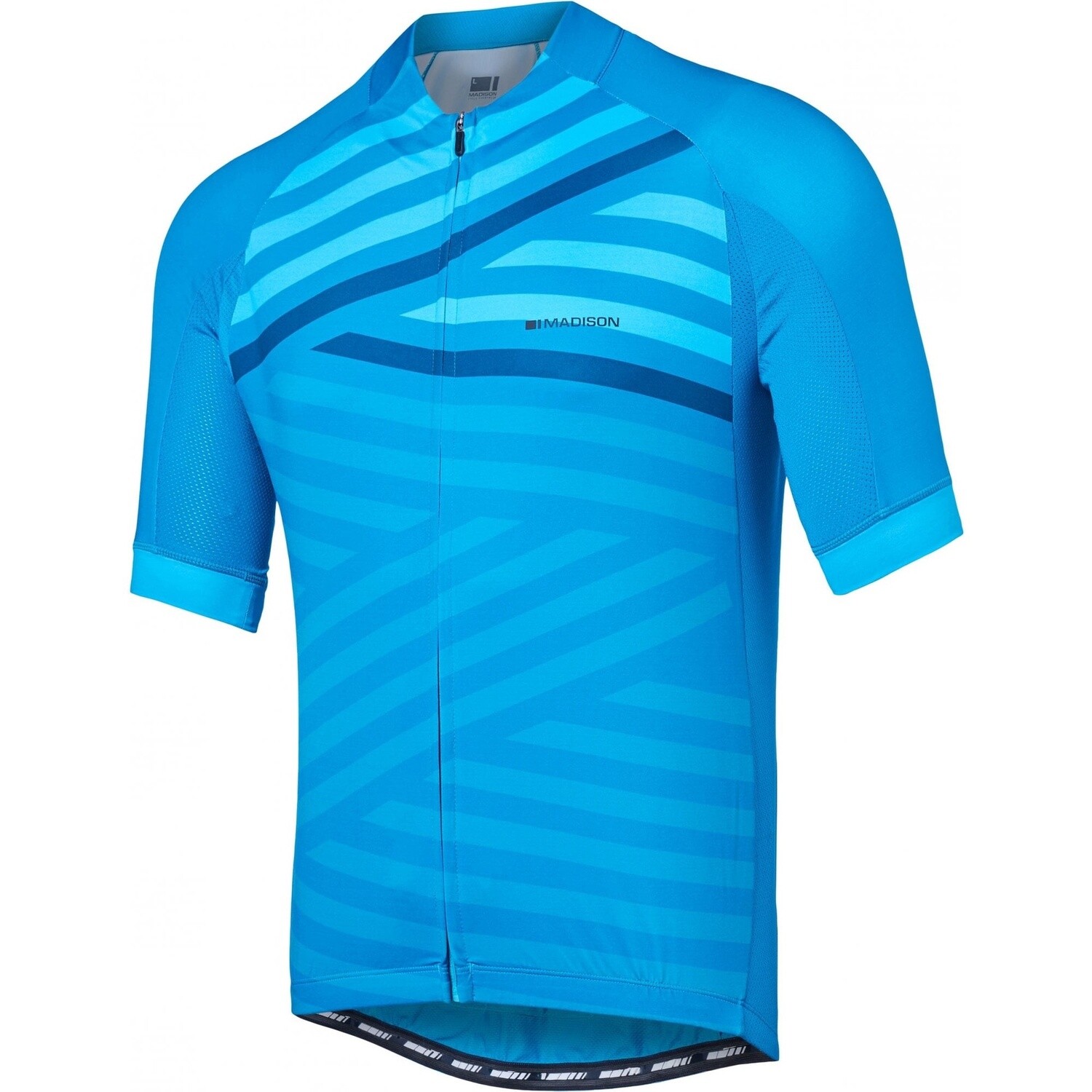Madison Sportive S/S Jersey, Colour: Blue Geo Stripes, Size: X-Large