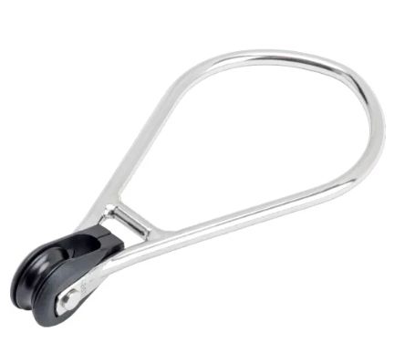 WIDE TRAPEZE RING WITH 20MM B/B BLOCK AND S/S RING - A4261