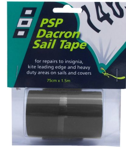 PSP Dacron Repair Tape, type: PSP DACRON SAIL TAPE - BLACK