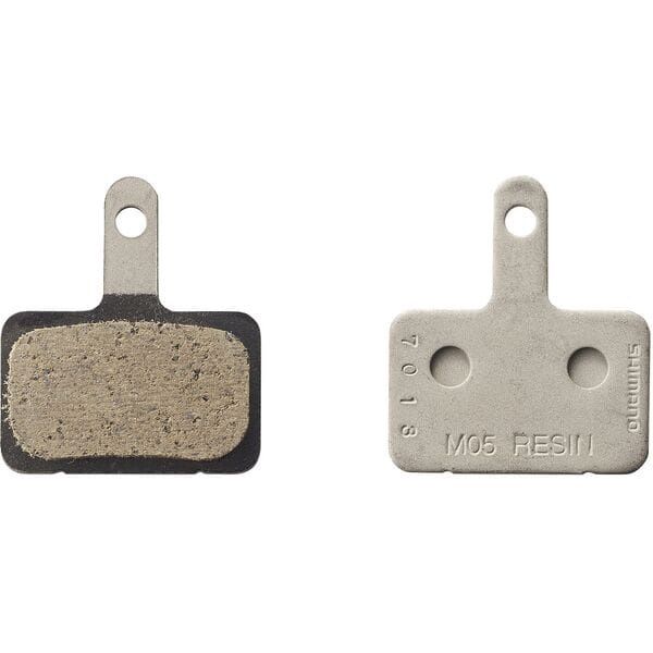Shimano M05-RX disc pads and spring, resin pad, steel back