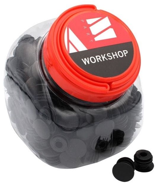 MPart Bar End Plugs, Plastic, Black