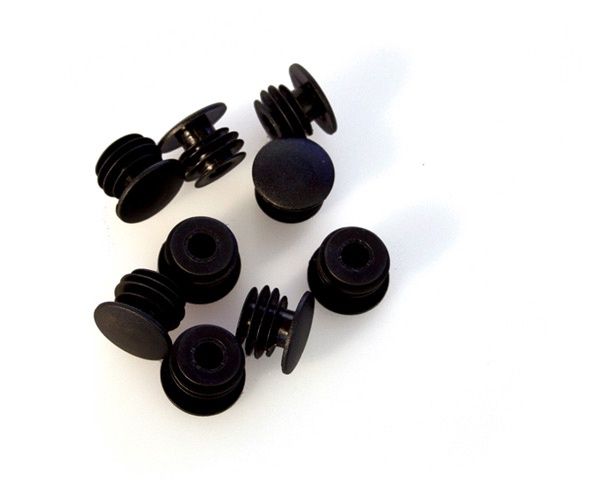 MPart Bar End Plugs, Plastic, Black