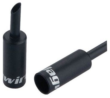 Jagwire End caps Lined - 5mm Brake - Alloy Black