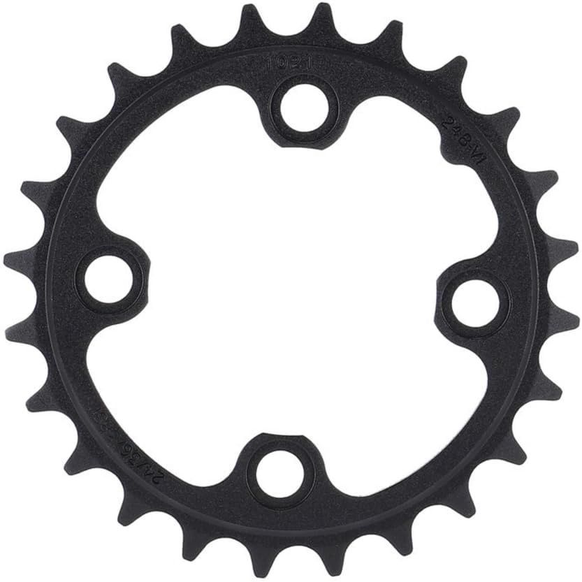TRUVATIV SPARE - CHAIN RING MTB 24T 64 B V1 ALUMINIUM 3MM BLAST BLACK 9 &amp; 10 SPEED