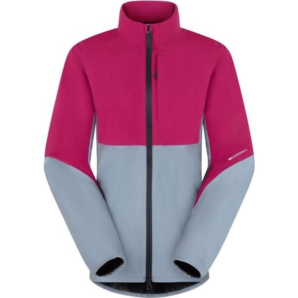 Madison Stellar Ultra Reflective Women&#39;s Waterproof Jacket, Colour: Magenta Pink/Silver, Size: 12
