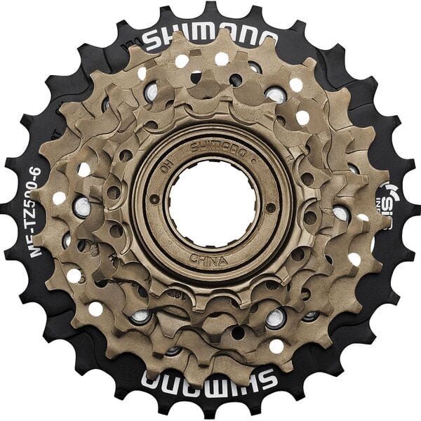 Shimano TZ500 6-speed multiple freewheel, 14-28 tooth
