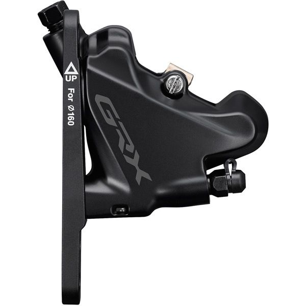 Shimano BR-RX400 GRX-RX calliper, flat mount, with adapter for 140/160 mm, front