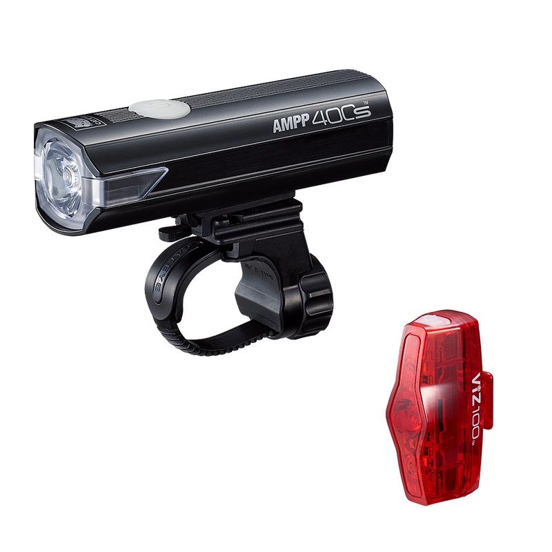 Cateye AMPP 400S / ViZ 100 Light Set