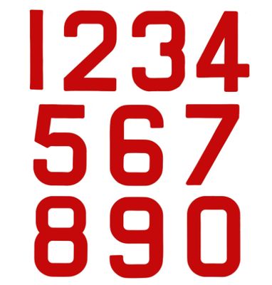 OneSail Sail Numbers - Red