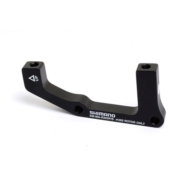 Shimano disc adapter for post mount calliper, for I/Std frame, for 203mm rotor