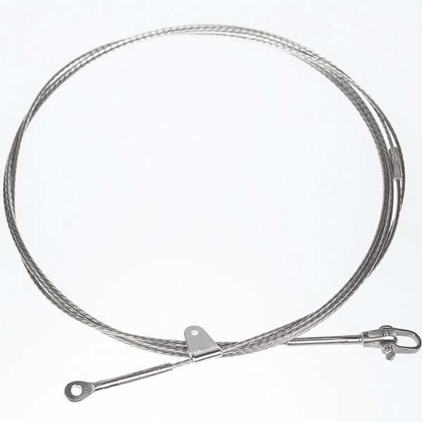 420 luff wire with swivel - 2.5mm