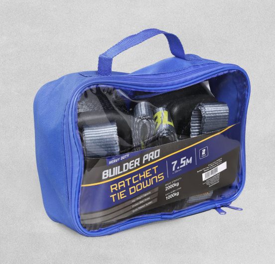 Builder Pro Heavy Duty Ratchet Tie Downs
