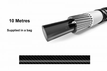 Elvedes 2010016 Braided Outer Brake/Gear Cable – Carbon/metre