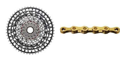 Bike chains, cassettes, derailleurs and drivetrain transmission parts
