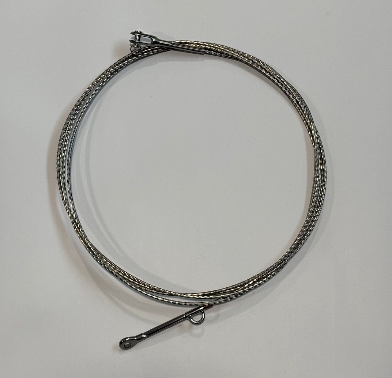 420 luff wire with swivel - 3mm fits North jibs