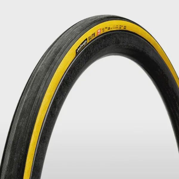 Challenge Elite Pro Handmade Clincher Road Tyre, Colour: Tan, Size: 28c