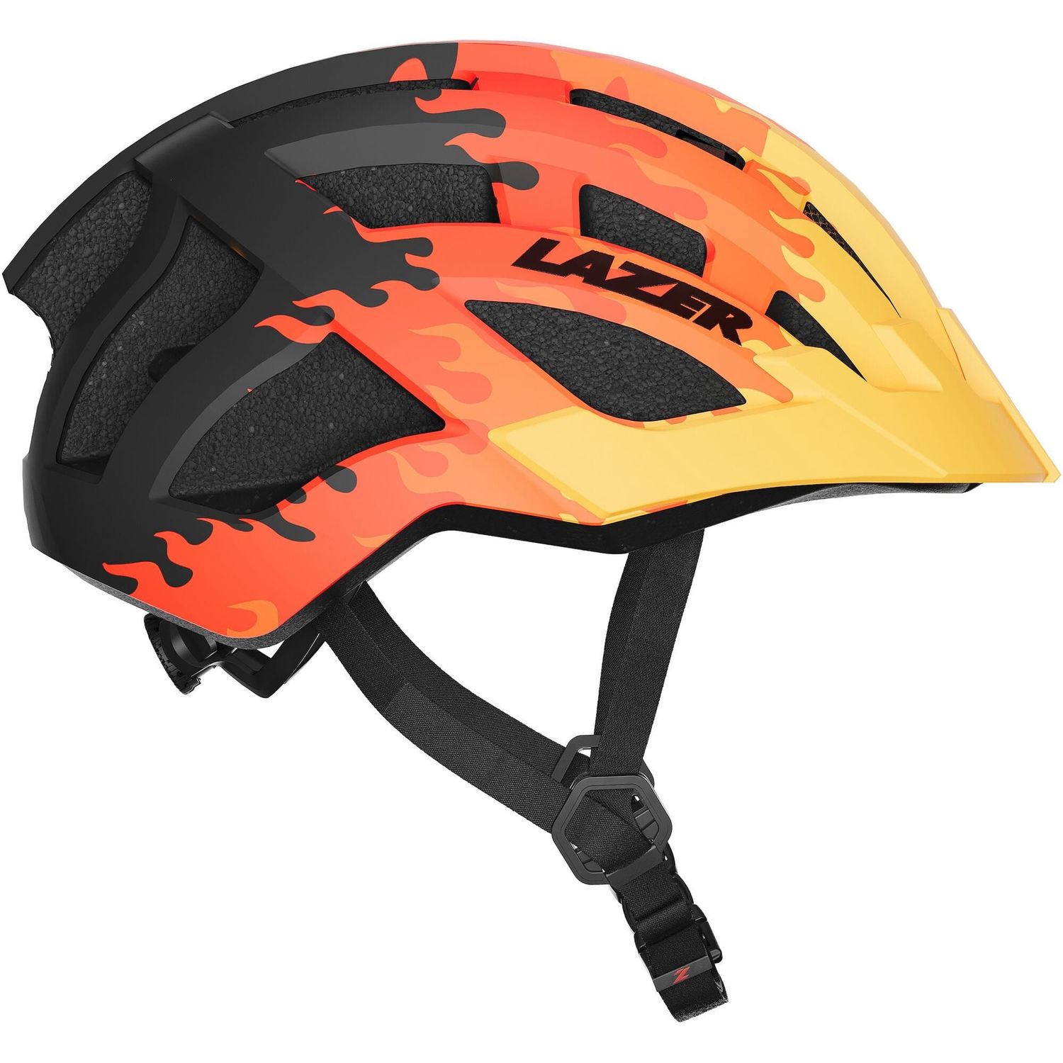 Lazer J2 Helmet, Colour: Matt Orange Flames