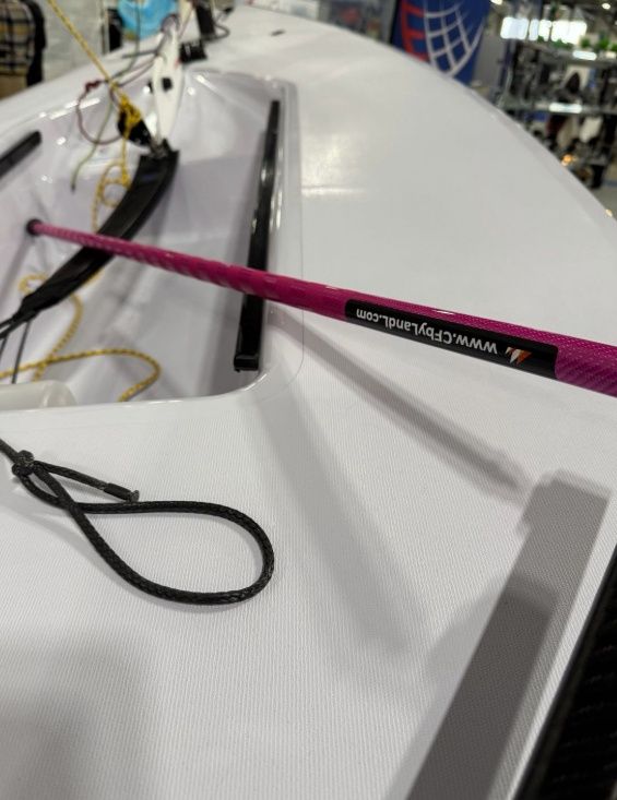 125cm Carbon Fibre (ILCA  Laser) Tiller Extension - Pink