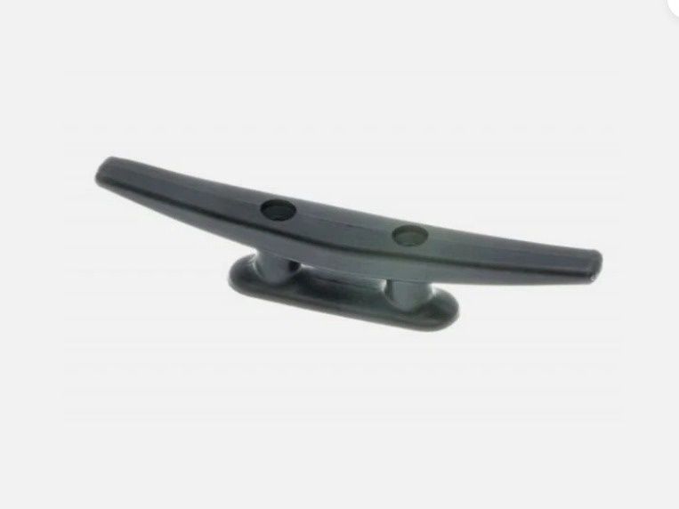 RWO Black Horn Cleat - 140mm - Boat - Pair, Colour: Black