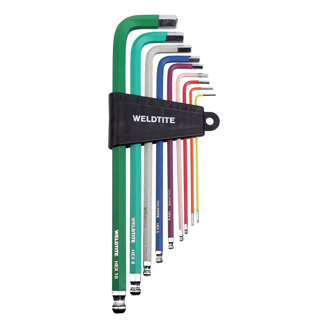 Weldtite Colour Coded Allen Hex Key Set