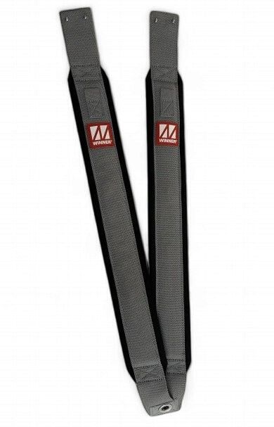 WINNER padded toestrap with fittings - black + grey