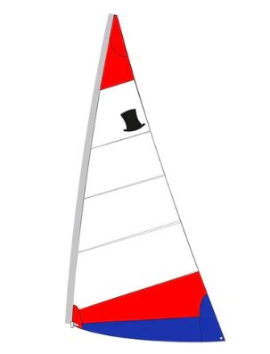 Official Topper Sail 5.3 - Red/Blue - Folded