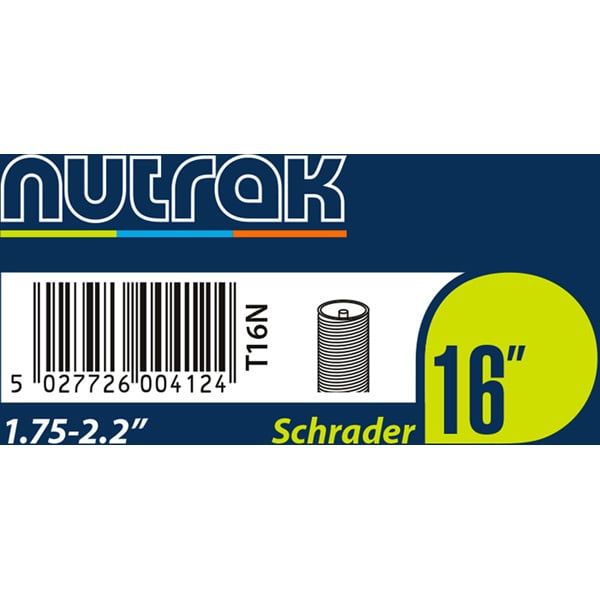 Nutrak 16 inch Schrader inner tube