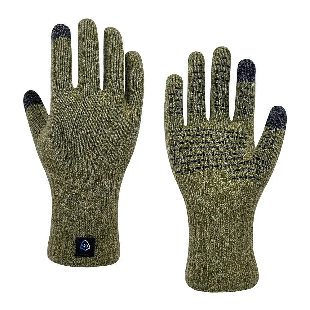 Dexshell ThermFit 3.0 Flexible Waterproof Gloves, Colour: Olive Green Heather, Size: Small