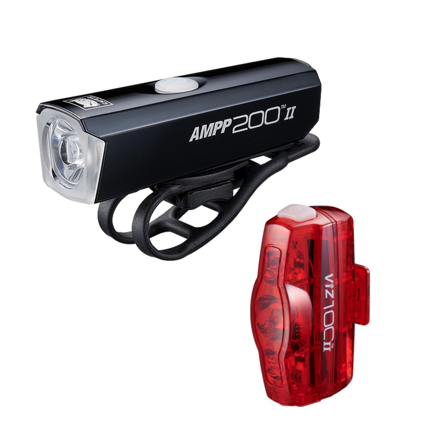 Cateye AMPP 200 II/Viz100 II Bike Light Set