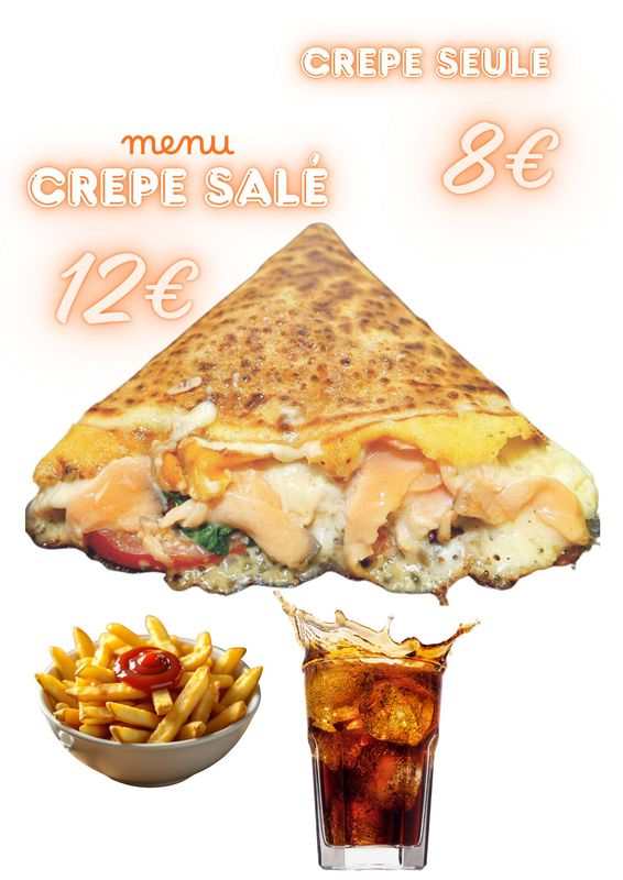 Menu Crêpe salé