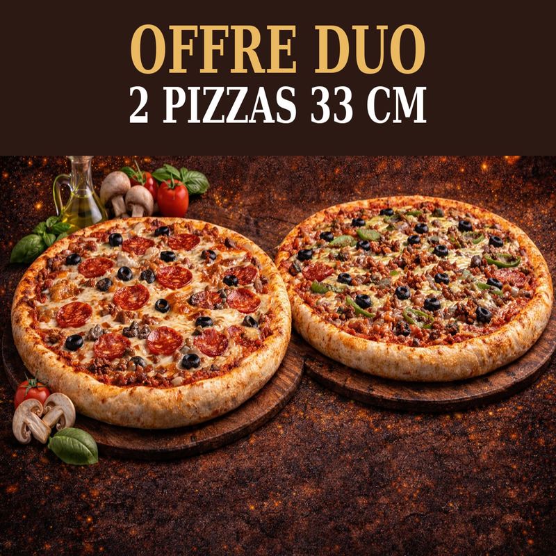 OFFRE 2 PIZZA TAILLE 33