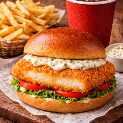 Menu Burger Fish