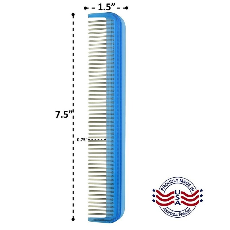 Professional Groomer's Comb 7"  ¾ Inch dual spacing -