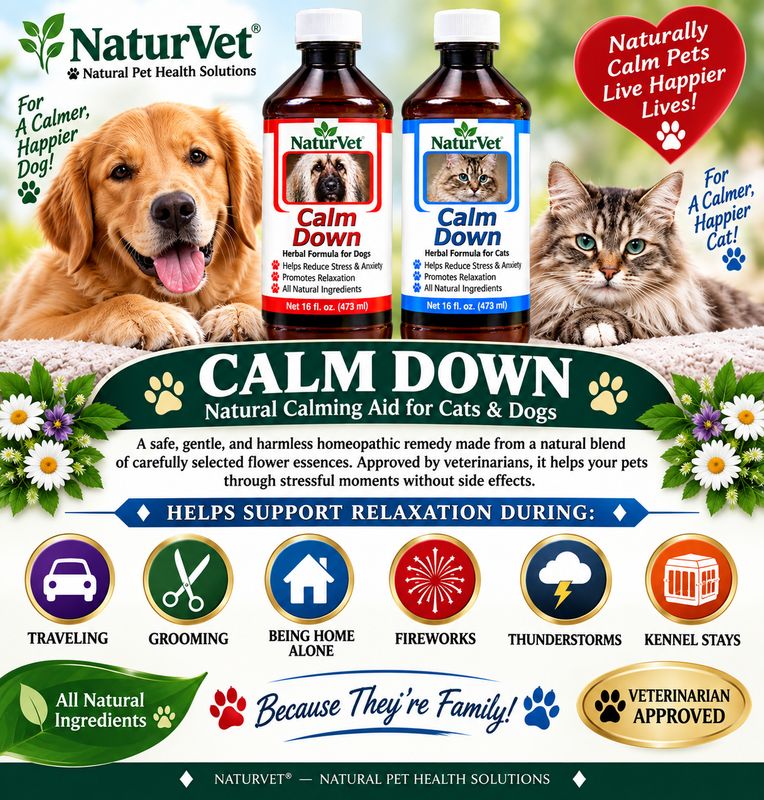 Calm Down! For Dogs &amp; Cats